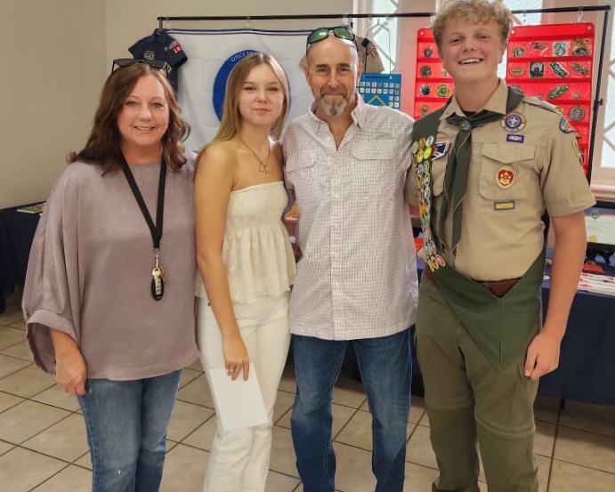 Kayden at his Eagle Scout ceremony